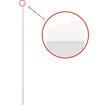 Plastový stĺpik so stupňovitým krytom