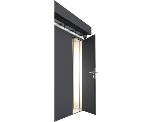 Prídavné dvere pre záhradné domčeky Biohort CasaNova 95x200 cm pravé tmavosivé metalické-0