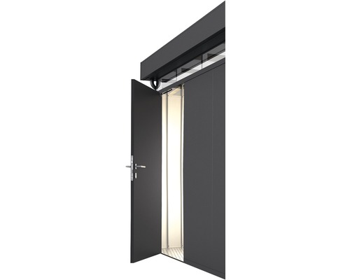Prídavné dvere pre záhradné domčeky Biohort CasaNova 95x200 cm ľavé tmavosivé metalické