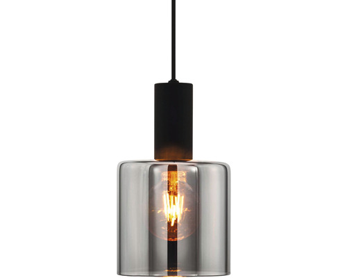 Závesná lampa so skleneným tienidlom a svetelným zdrojom