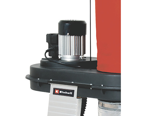 Logo spoločnosti Einhell na odsávači pilín