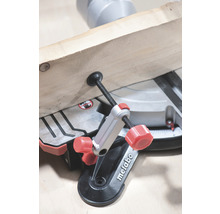 Zabezpečenie obrobku na pokosovej píle Metabo