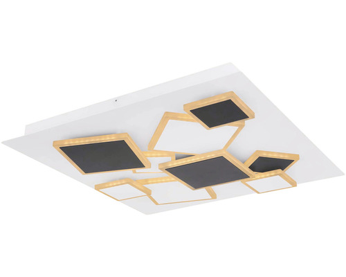 Stropné svietidlo so štvorcovými LED prvkami v rôznych veľkostiach