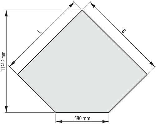 Sklo pod kachle Haas & Sohn B 100x100 cm