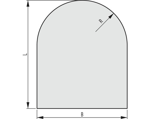 Sklo pod kachle Haas & Sohn C 100x100 cm