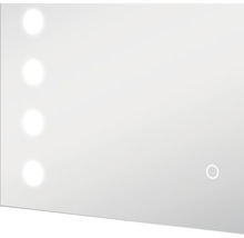 Zrkadlo do kúpeľne Silver Hollywood 80x60 cm