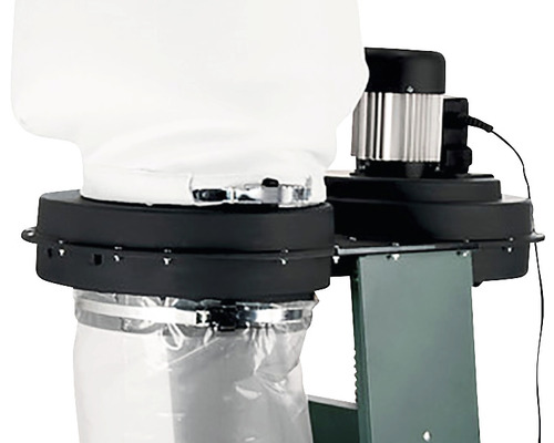 Detailný pohľad na odsávanie prachu s filtračným vreckom