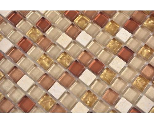 Mozaikové sklenené dlaždice, štvorcové