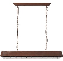 Luster Brilliant Alvera E27 4x60 W 115 cm farba hrdze