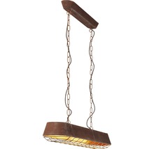 Luster Brilliant Alvera E27 4x60 W 115 cm farba hrdze