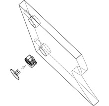 Zobrazenie upevňovacieho prvku a zodpovedajúceho držiaka