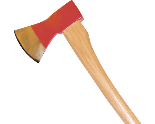 Sekera s drevenou rukoväťou a oceľovou hlavou