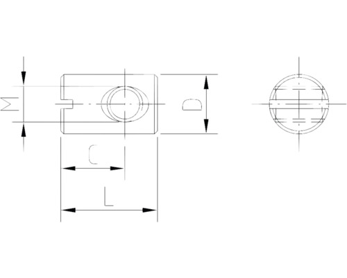 Technický výkres súčasti s rozmermi