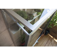 Skleník na balkón Vitavia Polis 350 sklenený 81x43 cm hliník vr. kolieskového rámu