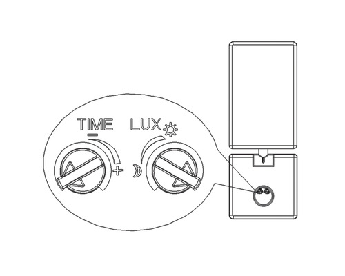 Spínacie hodiny a senzor jasu na ovládanie osvetlenia