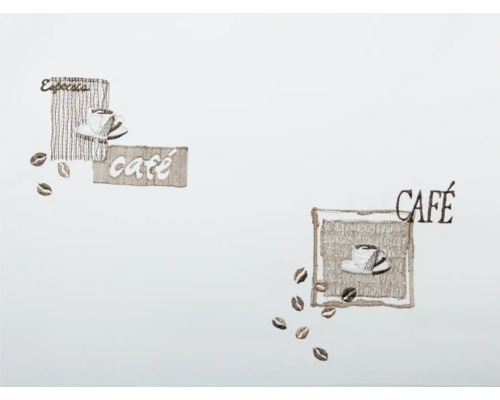 Dekoračná látka s motívmi kávy