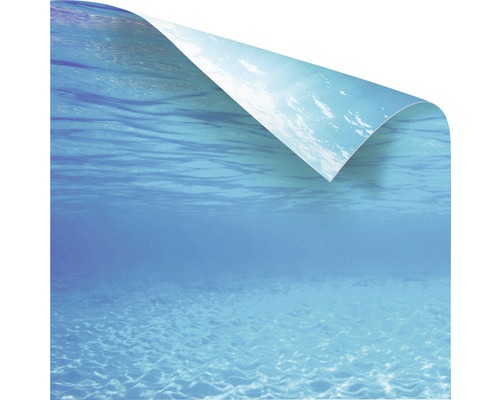 Dekoračná fólia s podvodným motívom a ohnutým rohom