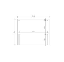 Prístrešok na auto Konsta dvojitý 618x500 cm orech vr. alu plechu a 2 oblúkov