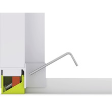 Sieťka na dvere dvojitá posuvná Home Protect biela 230 x 240 cm