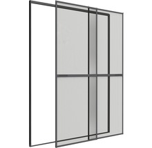 Sieťka na dvere dvojitá posuvná Home Protect antracit 230 x 240 cm