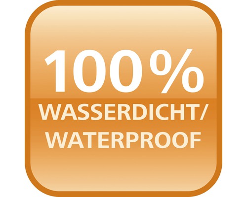 Symbol: 100 percent vodotesný