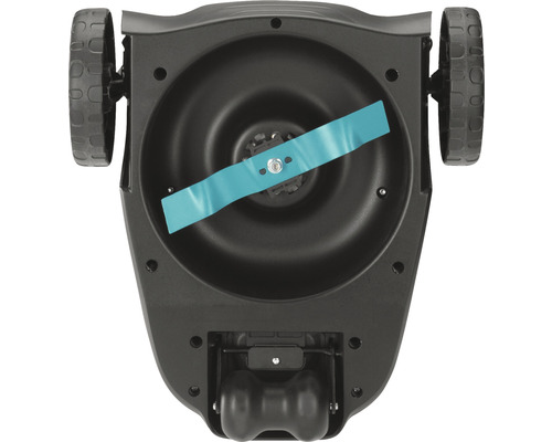 Spodná strana robotickej kosačky s nožom