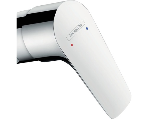 Logo Hansgrohe na vodovodnej batérii