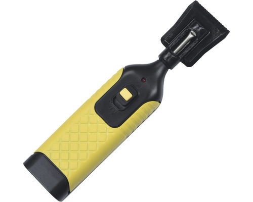 Elektrická škrabka so žltou rukoväťou