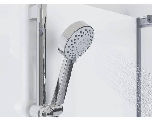 Ručná sprcha s tyčou a tečúcou vodou