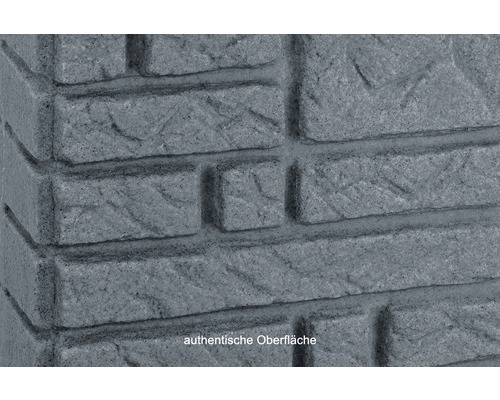 Detail šedých tehál na vonkajšie použitie