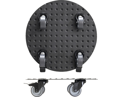 Dielenská pohyblivá doska so štyrmi kolieskami