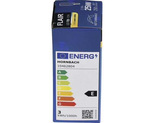 Balenie LED žiarovky Flair T25 E14, nestmievateľná