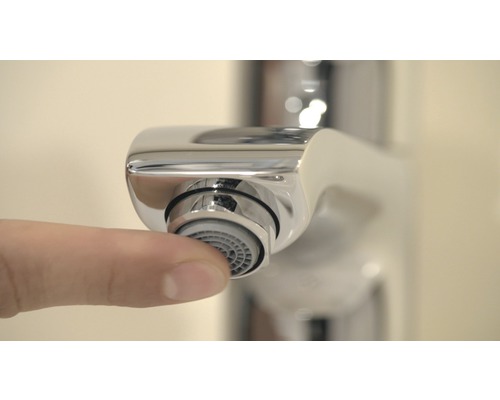 Vodovodný kohútik s perlátorom a prstom