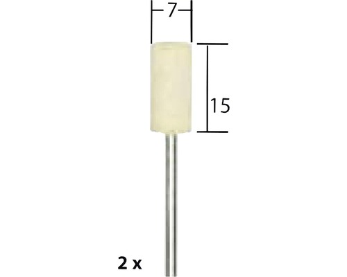 Leštiaci kolík, priemer sedem milimetrov, dĺžka pätnásť milimetrov