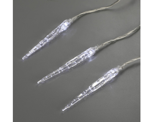 Svetelná reťaz v tvare cencúľov pre vnútorné použitie