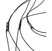 Detailný záber svetelnej reťaze s diódami