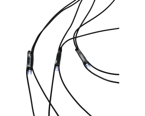 Detailný záber svetelnej reťaze s diódami