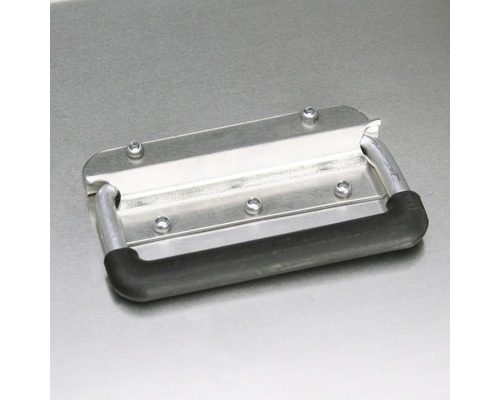 Rukoväť kovového prepravného boxu s gumovým povrchom