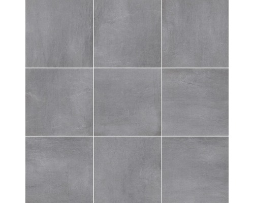 Sivé podlahové dlaždice, štvorcové usporiadanie