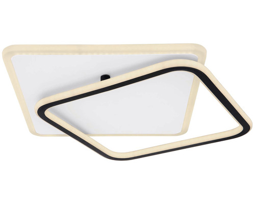 Štvorcové LED stropné svietidlo s čiernym rámom