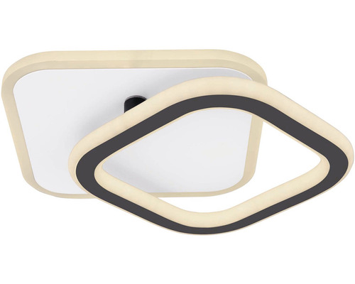 Štvorcové LED stropné svietidlo s dvomi rámami