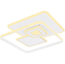 Štvorcové LED stropné svietidlo s viacúrovňovým dizajnom