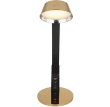 Stolná lampa s tienidlom, základňou a ovládacím panelom