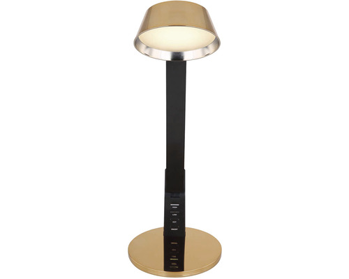 Stolná lampa s tienidlom, základňou a ovládacím panelom