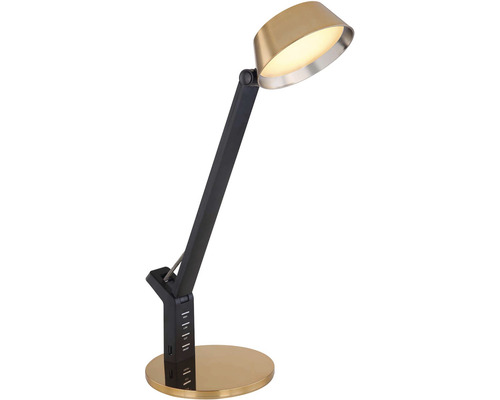 Stolná lampa s LED žiarovkou a USB portom