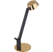 Stolná lampa s nastaviteľným ramenom a okrúhlou základňou