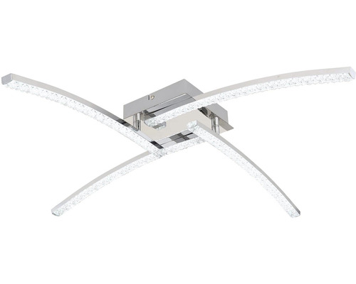 Stropné svietidlo so štyrmi ramenami a krištáľovým vzhľadom