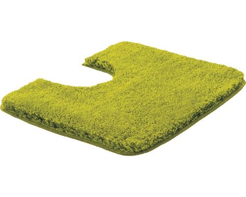 Zelená predložka na toaletu s výrezom