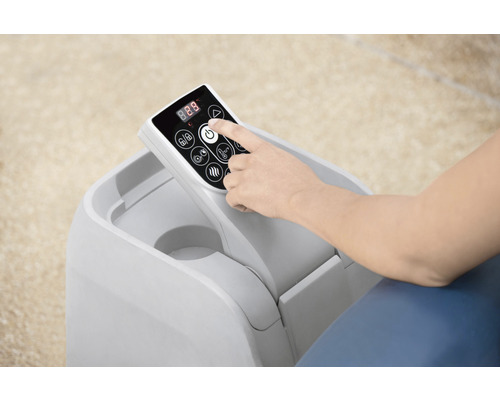 Ovládací panel nafukovacej vírivky s digitálnym displejom a ovládacími tlačidlami