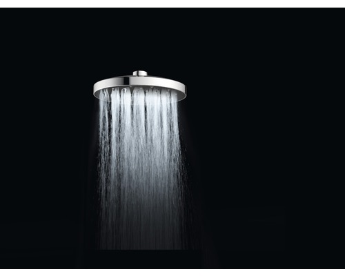 Okrúhla sprchová hlavica s prúdom vody